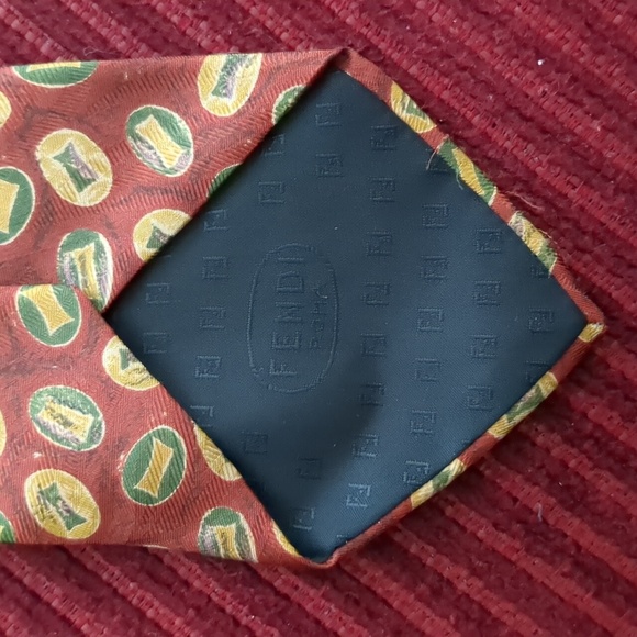 Fendi Silk Tie Cravatte - Picture 4 of 5